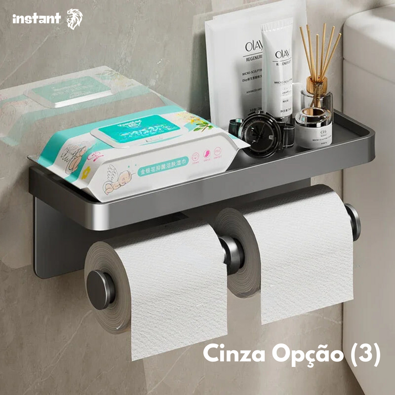 Porta-Papel Higiênico de Parede Inox - Instant