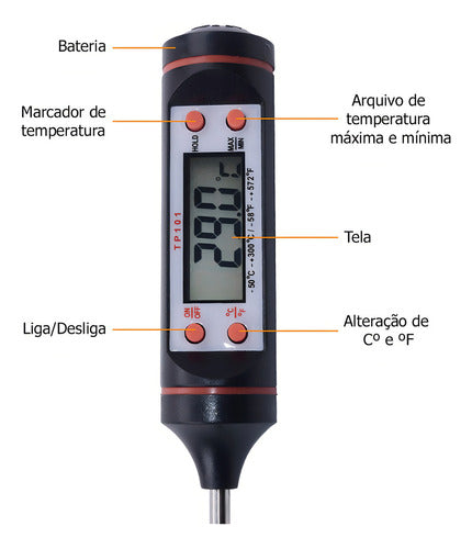 Termômetro Digital para Cozinha