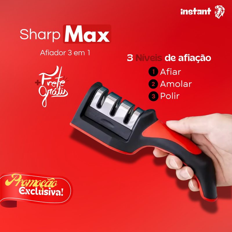 Afiador de Facas 3 em 1 SharpMax